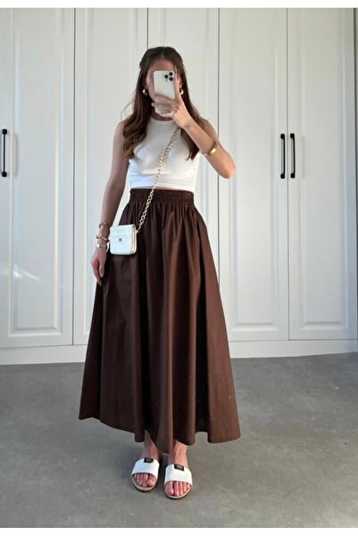 BLUEPERYY Fusta din Poplin