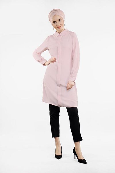 TRENDTESETTÜR Women's Powder Lace Detailed Tunic 61791