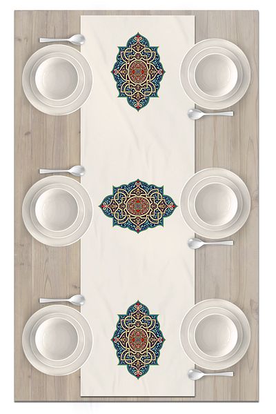 Bertille Home Ramadan Series 140x40 Cm Digital Printed Runner (Ramadan)