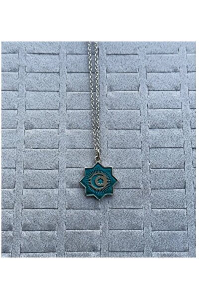Herşey Nota Türk Devletleri Teşkilatı Bayrağı Kolye Kadın Erkek Gümüş Kaplama