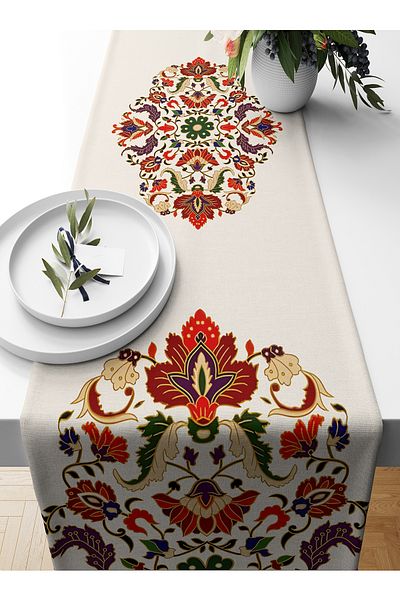 Bertille Home Ramadan Series 140x40 Cm Digital Printed Runner (Ramadan)