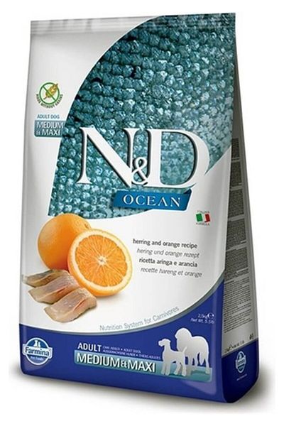 N&D Ocean Fish Orange Grain Free Adult Dog Food 12 kg