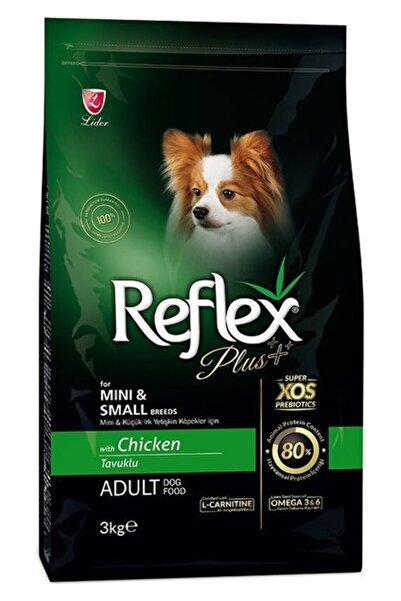 Reflex Plus Mini Ve Küçük Irk Tavuklu Yetişkin Köpek Maması 3 Kg