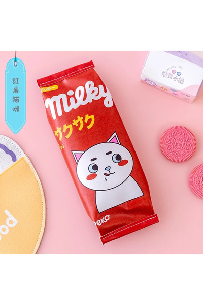 synshop Kawaii Korea Milky Білий котик Пати Пенал Пенал Косметичка День народ...