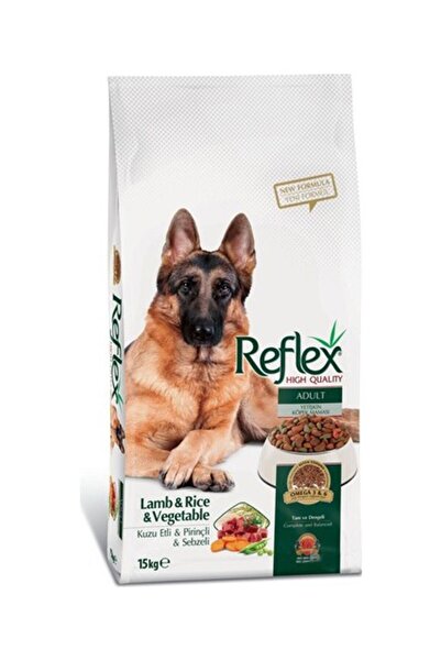 Reflex Adult Dog Kuzu Etli & Pirinçli & Sebzeli Yetişkin Köpek Maması 15 Kg C...