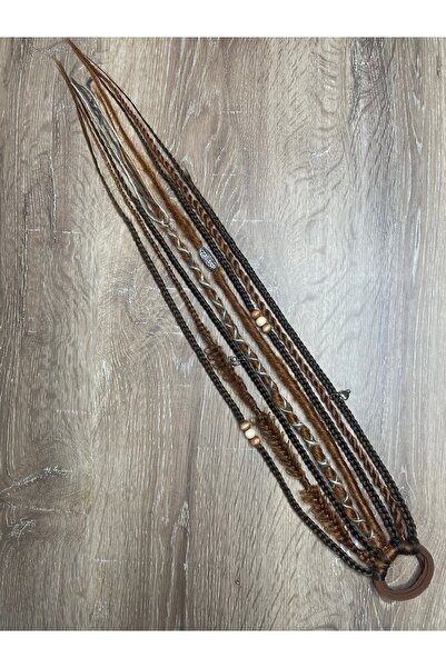 Selin Bengi 8’li Rasta Mix Afrika Örgü Toka 50cm - Koyu Kumral & Bakır