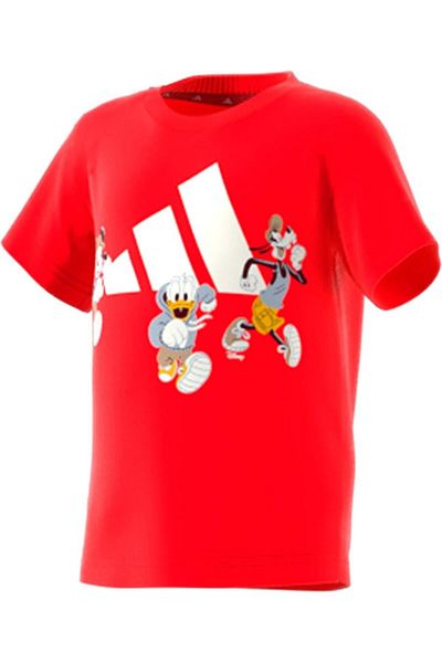 adidas Disney mm t Kids Red Casual T-Shirt - Jf3623