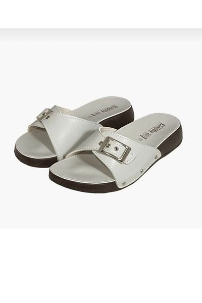 phelon outdoors Elispoly Beige Orthopedic Buckle Comfortable Daily Women's Slippers
