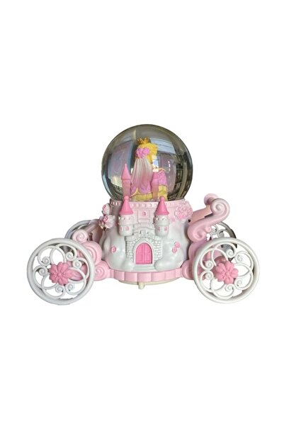 Ceren Hdy0312 Orta Boy Hediyelik Müzikli Işıklı Fayton Arabalı Etrafında Dönebilen Kar Atan Kar Küre