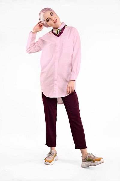 TRENDTESETTÜR Women's Powder Pocket Detailed Tunic 2434