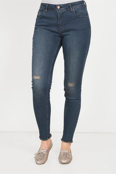 TRENDTESETTÜR Pantaloni de damă bleumarin (INDIGO) Vintage 70058