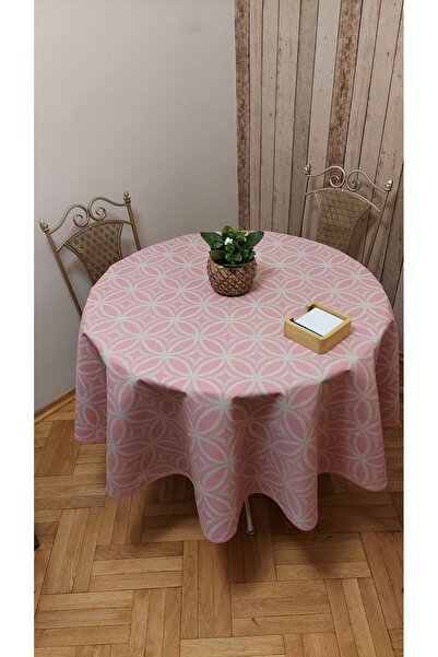 gonk Round, Wrought Iron Pattern,Duck (Liquid Protective,Stain-Protective) Fabric,Tablecloth