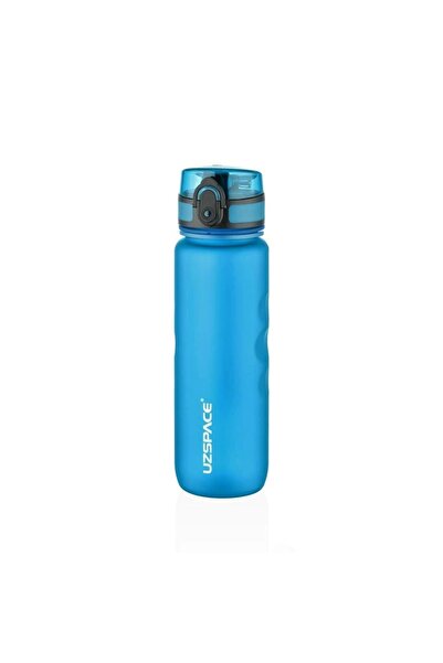 Uzspace 1215 Tritan Soft Touch Water Bottle with Holding Support Without Straw 1215 500 ml Cyan