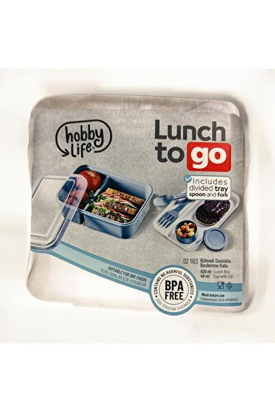 HOBBY LİFE Hobby Life Lunch Box Compartmented Sauce Bowl Nutrition Container 920 ml