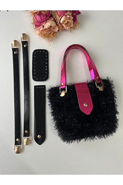 zg hobi aksesuar Shiny Patent Leather Bag Set - Gold Color Metallic Patent Le...
