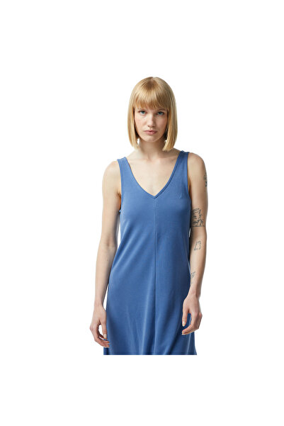 Nautica Kadın Mavi Standart Fit Askılı Elbise