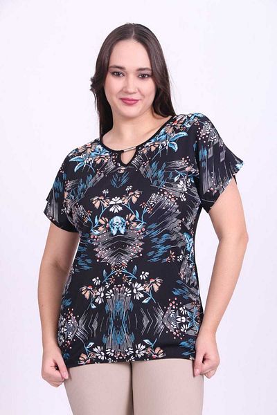 Hope Life Patterned Buckle Drop Collar Women's T-Shirt