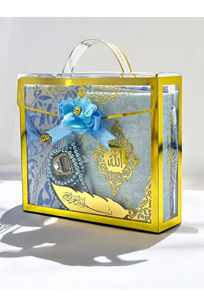 İPEK NEŞRİYAT İPEK HEDİYELİK Şeffaf Hediye Seti: Kur'an, Seccade, Zikirmatik,...