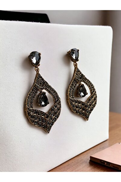 FAYRA ACCESSORIES Kristal Taşlı Elmas Montür Küpe