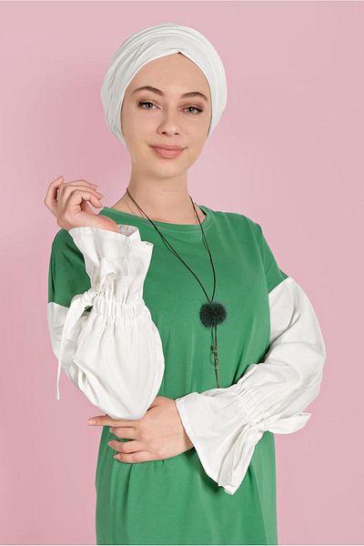 TRENDTESETTÜR Γυναικεία πράσινη μανσέτα με κορδόνια 01815