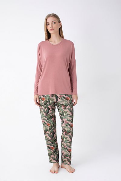 ALIN Homewear Powder Pattern Pajama Set