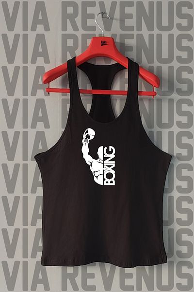 Vordevia Boxing Printed Tank Top Sports Tank Top