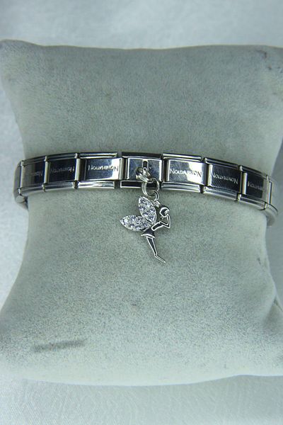 Sumen Butik Steel Italian Bracelet Charm, Charm