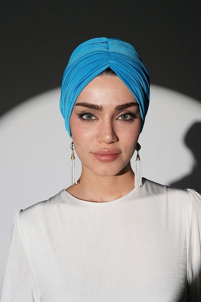 Ambargo Silk Sandy Fabric - Hijab Bonnet, Cotton Combed Cotton Lining and Lycra Fully Padded