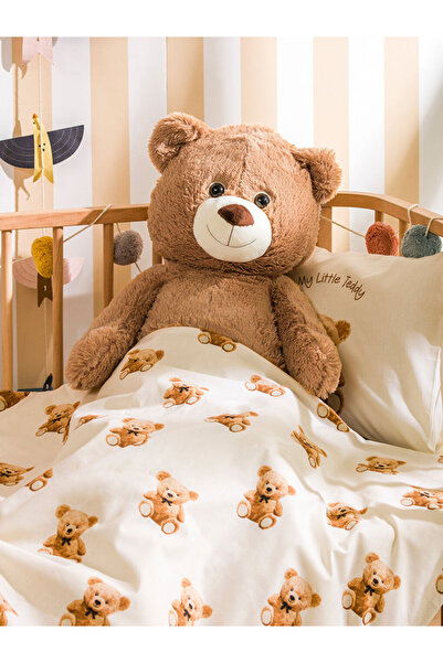 LC Waikiki وسادة رمي قطيفة على شكل دمية دب - ياقة عيد الحب، مدينة 90 سم