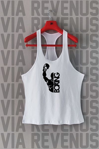 Vordevia Boxing Printed Tank Top Sports Tank Top