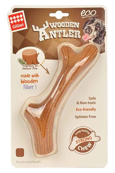 Gigwi Natural Wood Tooth Dog Toy - Size S