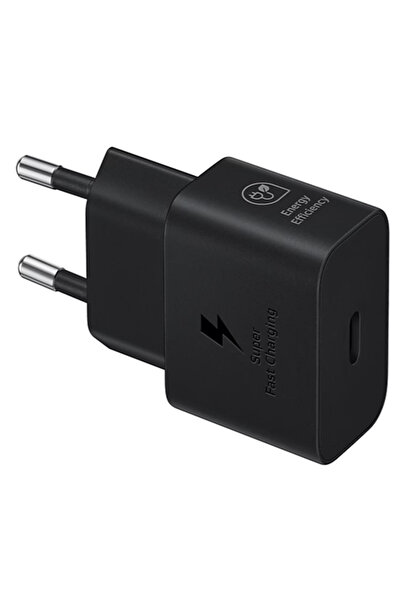 Samsung orijinal EP-T2510N Type C Uyumlu Hızlı Şarj Adaptörü (25W) - Siyah