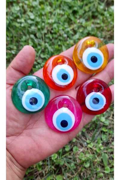 ella'nın çarşısı Mărgele colorate pentru ochi rău de 4 cm - 5 mărgele pentru ...