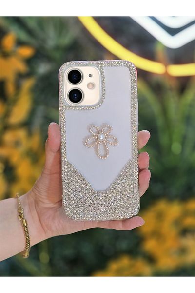 OSG حافظة هاتف واقية فاخرة فاخرة متوافقة مع هاتف iPhone 11 مع حجر حرف ثلاثي الأبعاد