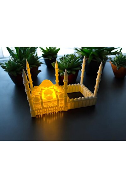 METADESİNG Razmo Sultanahmet Camii Şeklinde Tealight Mum Aydınlatmalı Islami ...