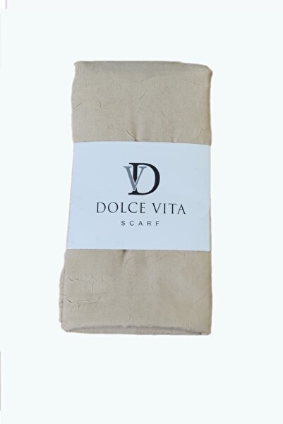 Nk Tekstil Ütü gerektirmeyen bambu kraş şal/AÇIK BEJ