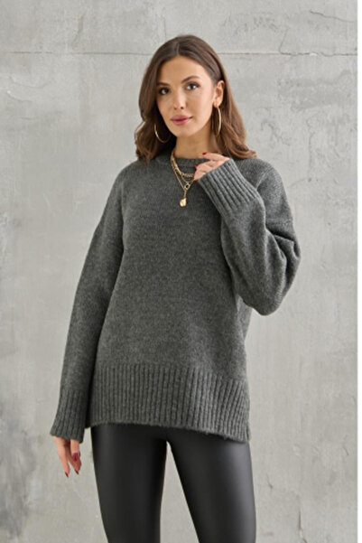 Cockatoo سترة محبوكة باللون العنابي - ناعمة الملمس