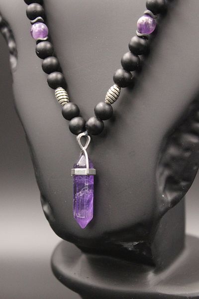 magıcgrange Special Series - Natural Stone Unisex Summer Season Amethyst Quartz Moon Stone Flux