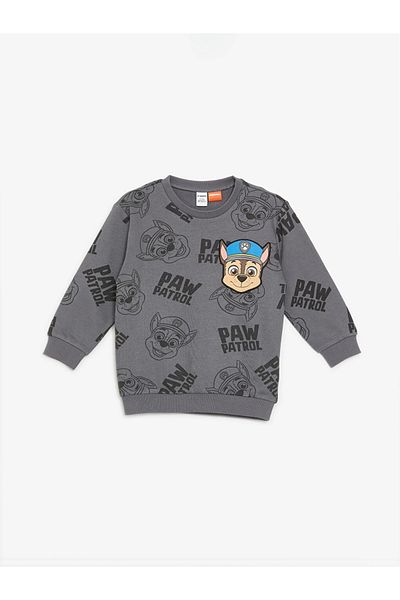 LC Waikiki LCW Kids Gray Paw Patrol nyomtatott fiú pulóver és melegítőnadrág szett - 2 darabos készlet