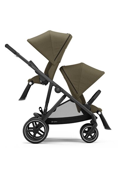 Cybex Gazelle S (Black Şasi) İkiz Bebek Arabası (Classic Beige)