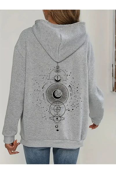 LAND MODA Φούτερ με στάμπα Unisex