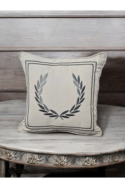 NAKIŞ HOME DESİGN Embroidered Embroidered Spike Pattern Throw Pillow Cover 42...