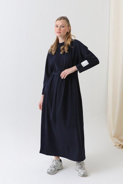 Puane Rochie de damă cu decolteu lung, lungă, cu curea, cu potrivire confortabilă, elastică