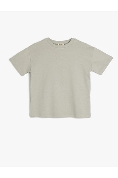 Koton New Season Short Sleeve Crew Neck Cotton Basic T-Shirt