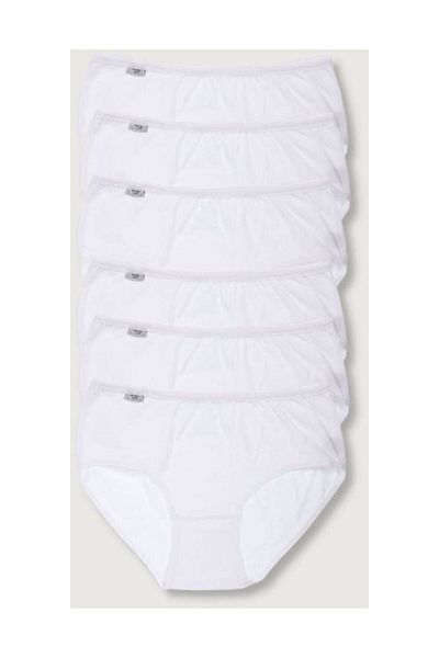 Pardon Women's white 6-pack Stretch Fabric bato panties elf568t0924ccm6