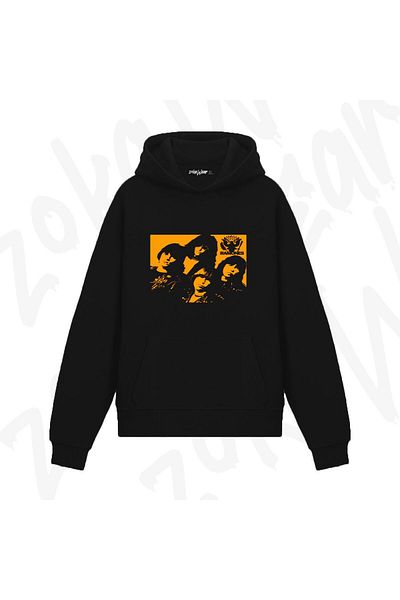 exans Ramones Coverki Design Printed Hooded Sweatshirt