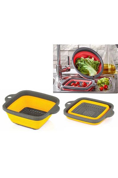 İndiriminVar 2 Pieces Foldable Kitchen Strainer