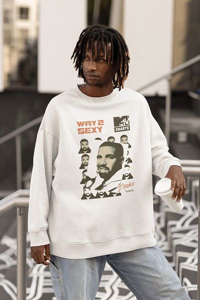 SEVBANO Way 2 Sexy Written Unisex Oversize Drake Rapper Sweatshirt