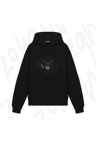exans Ramones Coverki12 Design Printed Hooded Sweatshirt