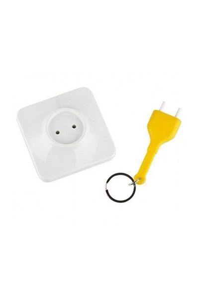 İndiriminVar Unplug Keyring - سلسلة مفاتيح التوصيل والمقبس، فتحة متنوعة